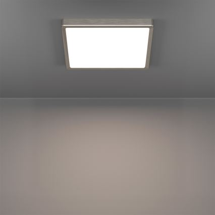 Eglo - Plafon LED RGBW regulável para casa de banho LED/13,5W/230V 2700-6500K 29,5x29,5 cm IP44 cromo mate