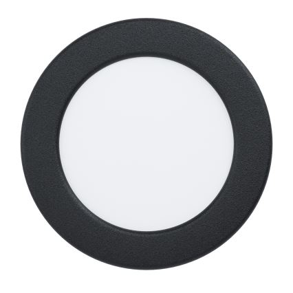 Eglo - Luminária de embutir LED/6,3W/230V 2700/4000/6500K diâmetro 11,9 cm preta