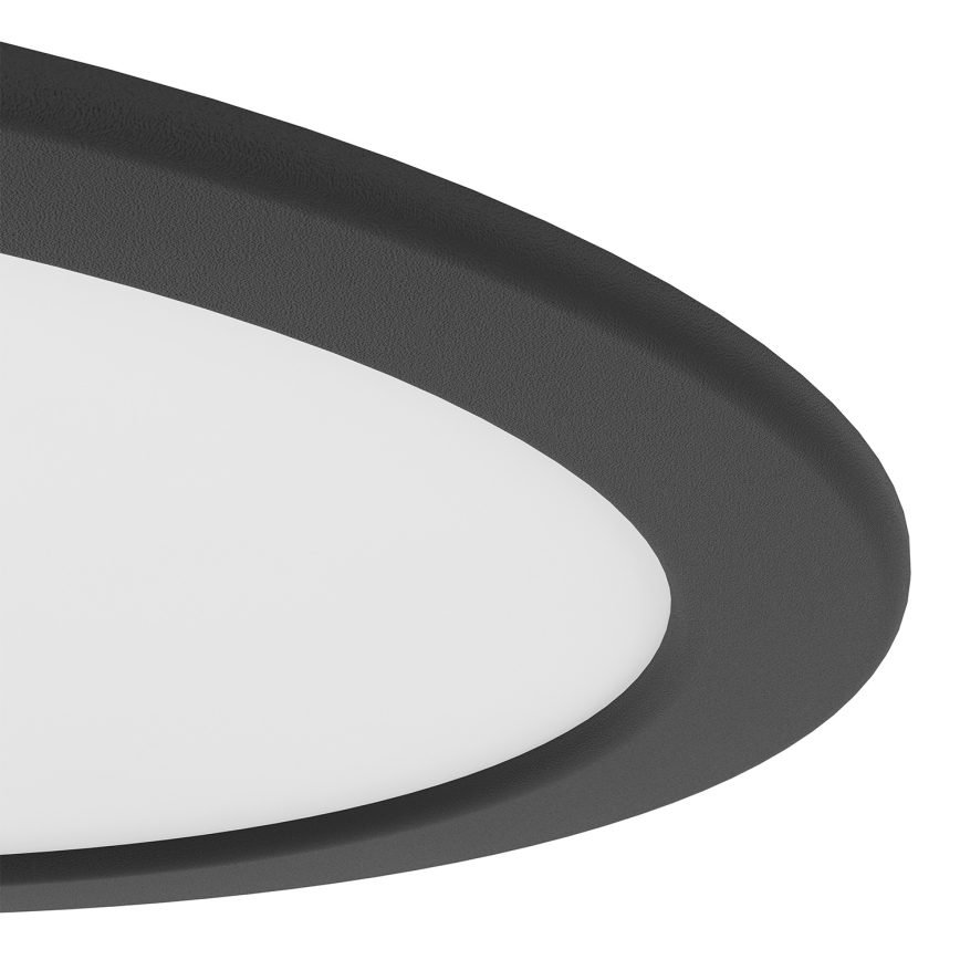 Eglo - Luminária LED de embutir/18,5W/230V 2700/4000/6500K Ø 21,6 cm preta