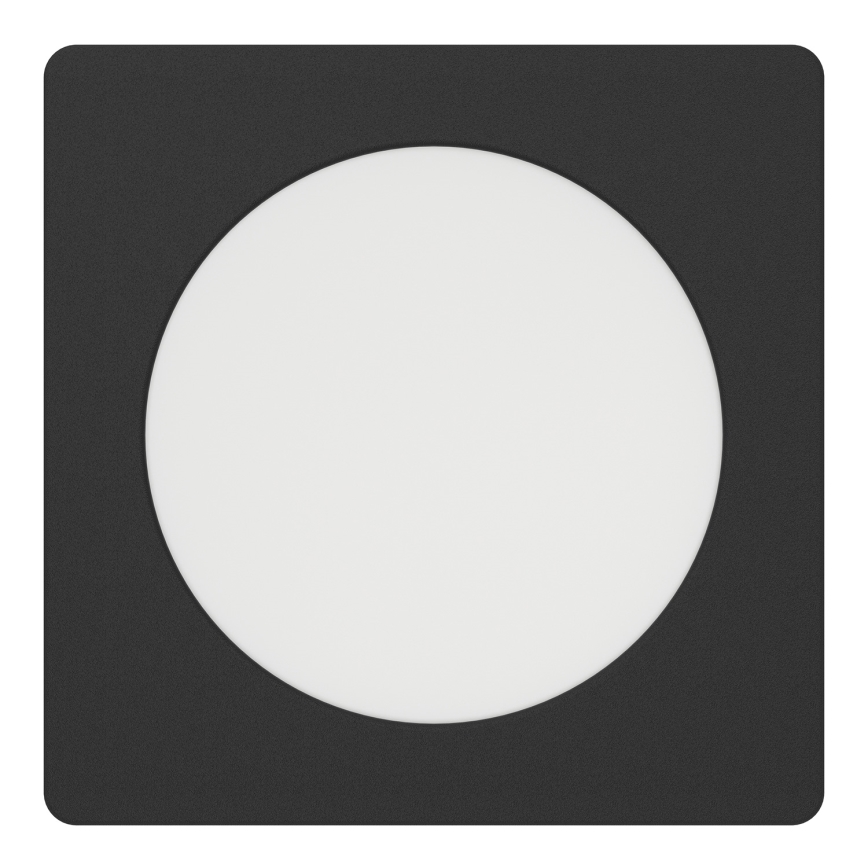 Eglo - Luminária de teto embutida LED/6,3W/230V 2700/4000/6500K 11,9x11,9 cm preta