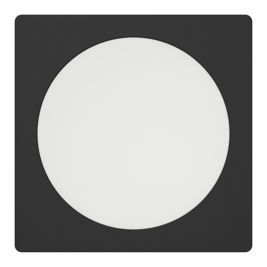 Eglo - Luminária de embutir LED/10,5W/230V 2700/4000/6500K 16,6x16,6 cm preta