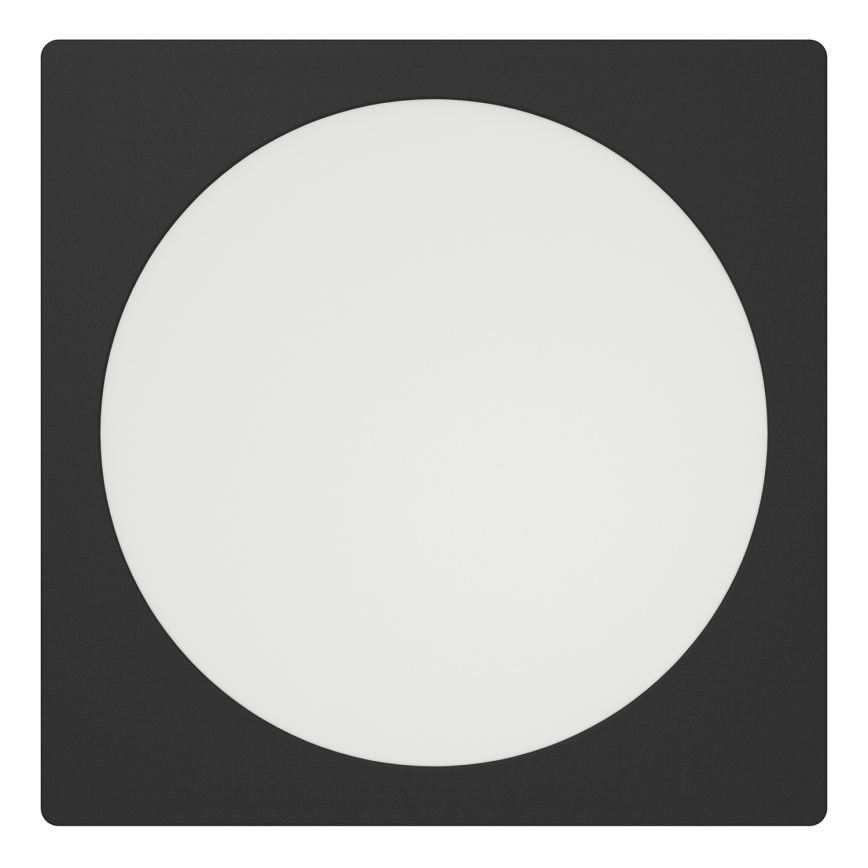 Eglo - Luminária de embutir LED/18,5W/230V 2700/4000/6500K 21,6x21,6 cm preta