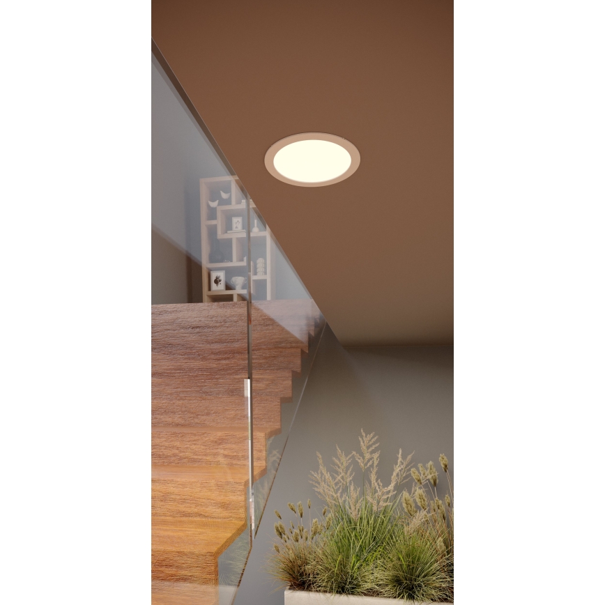 Eglo - Luminária LED de encastrar LED/10,5W/230V 2700/4000/6500K Ø 16,8 cm branca