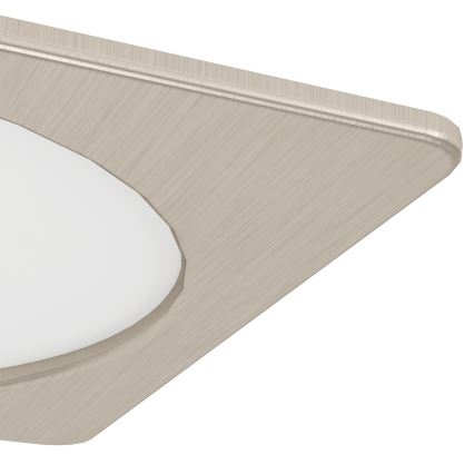Eglo - Luminária de embutir LED/10,5W/230V 2700/4000/6500K 16,6x16,6 cm cromo fosco