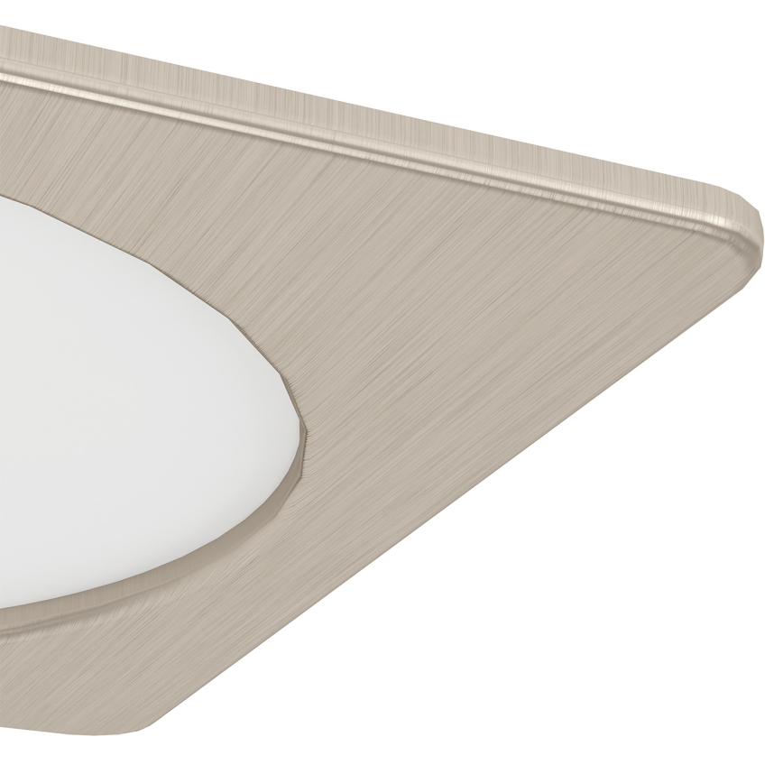 Eglo - Luminária de embutir LED/10,5W/230V 2700/4000/6500K 16,6x16,6 cm cromo fosco