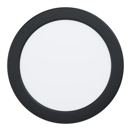 Eglo - Candeeiro LED de encastrar para casa de banho LED/10,5W/230V 2700/4000/6500K Ø 16,8 cm IP44 preto