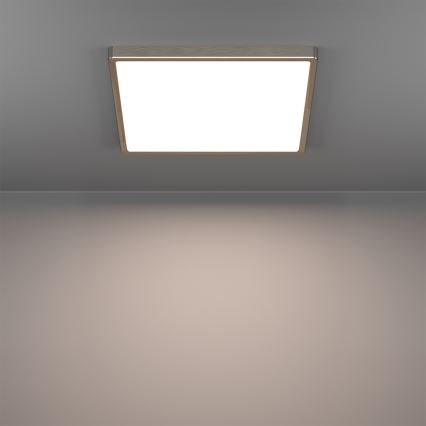 Eglo - Candeeiro de tecto LED RGBW dimerizável para casa de banho LED/17,8W/230V 2700-6500K 39x39 cm IP44 cromado mate