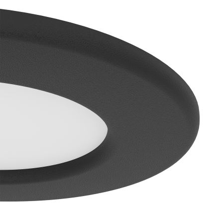 Eglo - Conjunto 3x LED RGBW regulável luminária embutida para casa de banho LED/2,8W/230V 2700-6500K Ø 8,8 cm IP44 preto