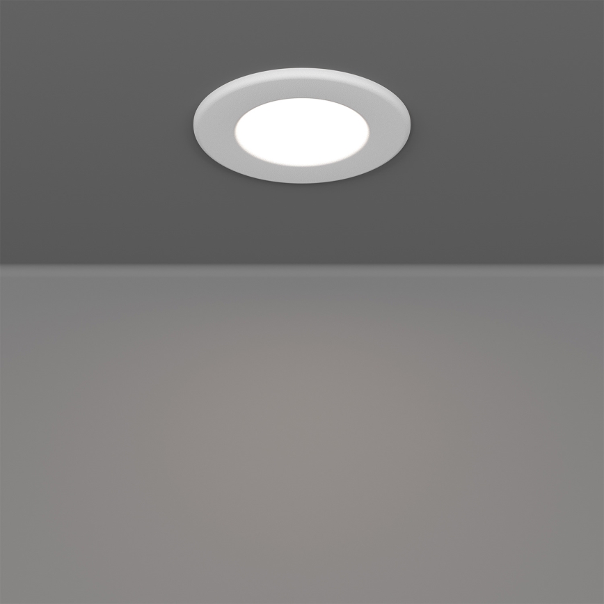 Eglo - Conjunto de 3 spots embutidos LED RGBW dimerizáveis para casa de banho LED/2,8W/230V 2700–6500K Ø 8,8 cm IP44 branco