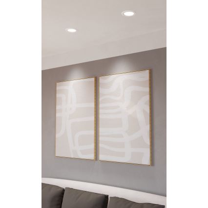 Eglo - Candeeiro de embutir para casa de banho LED RGBW dimerizável LED/5W/230V 2700-6500K Ø 12 cm IP44 branco