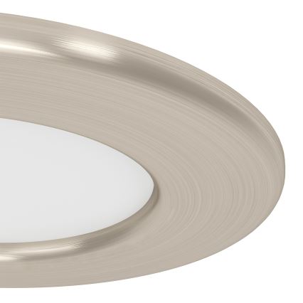 Eglo - Conjunto 3x LED RGBW dimerizável, luminária encastrada para casa de banho, LED/2,8W/230V 2700-6500K Ø 8,8 cm IP44 cromo fosco