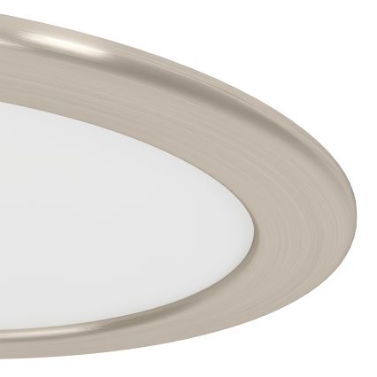 Eglo - Luminária encastrável LED RGBW dimerizável para casa de banho LED/9,5W/230V 2700-6500K Ø 16,8 cm IP44 cromado mate
