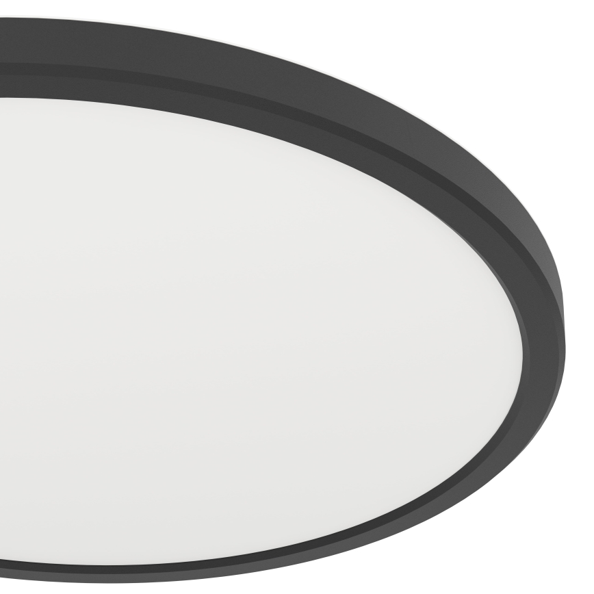 Eglo - Plafon LED para casa de banho LED/13,9W/230V 2700/4000/6500K diâmetro 30 cm IP44 preto