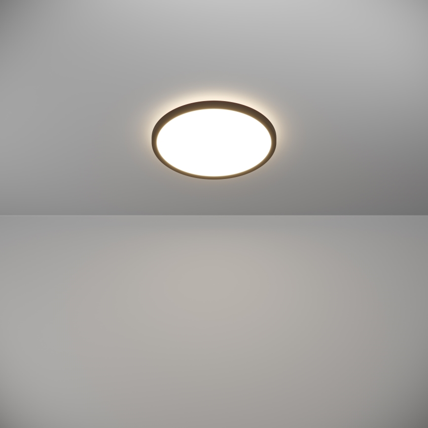 Eglo - Plafon LED para casa de banho LED/13,9W/230V 2700/4000/6500K diâmetro 30 cm IP44 preto