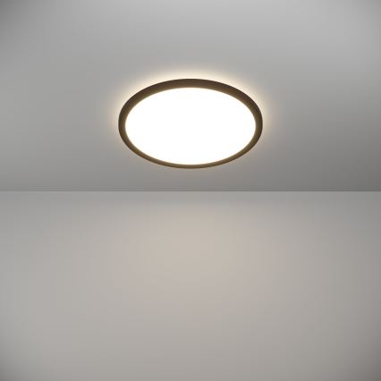 Eglo - Iluminação de teto para casa de banho LED LED/18,5W/230V 2700K/4000K/6500K diâmetro 38,9 cm IP44 preto