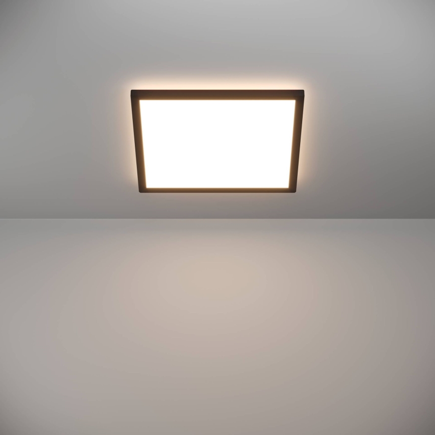 Eglo - Plafon LED para casa de banho LED/17,6W/230V 2700/4000/6500K 39x39 cm IP44 preto