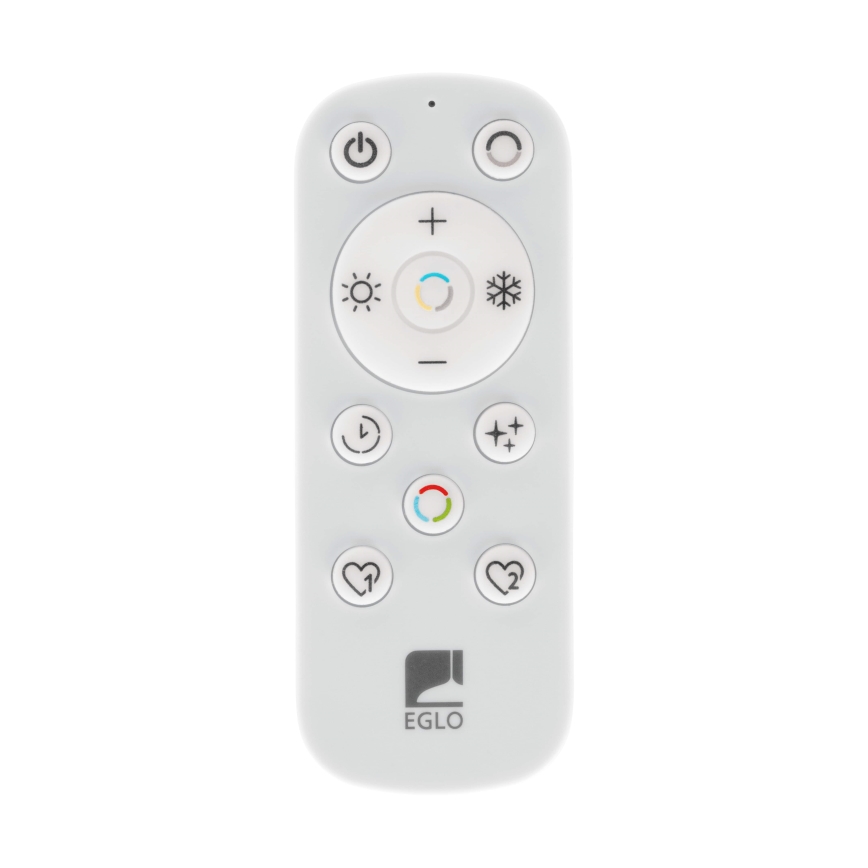 Eglo - Iluminação de teto para casa de banho LED com regulação LED/17,6W/230V 2700-6500K 39x39 cm IP44 preto + comando