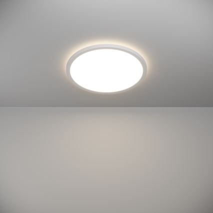 Eglo - Iluminação de teto para casa de banho LED com regulação LED/18,5W/230V 2700-6500K diâmetro 38,9 cm IP44 branco + comando