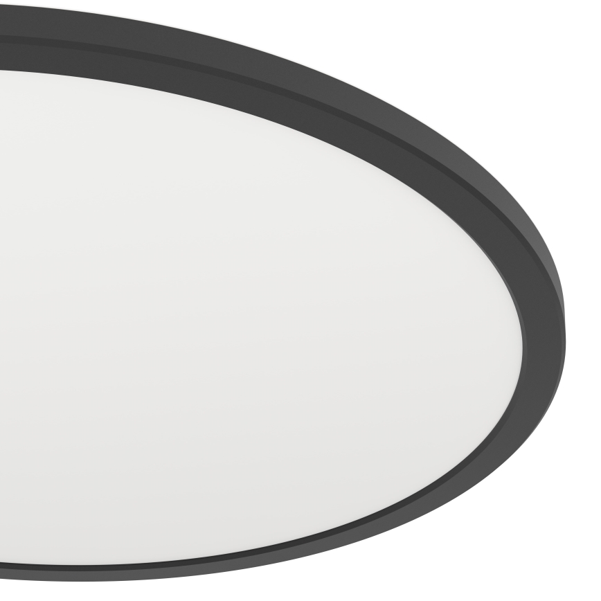 Eglo - Iluminação de teto LED RGBW para casa de banho com regulação LED/16,8W/230V 2700-6500K diâmetro 50 cm IP44 preto ZigBee