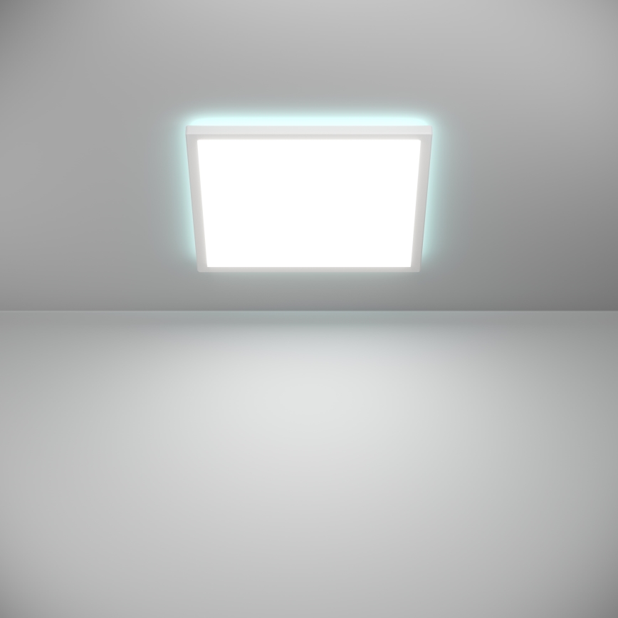 Eglo - Iluminação de teto LED RGBW para casa de banho com regulação LED/17,6W/230V 2700-6500K 39x39 cm IP44 branco ZigBee