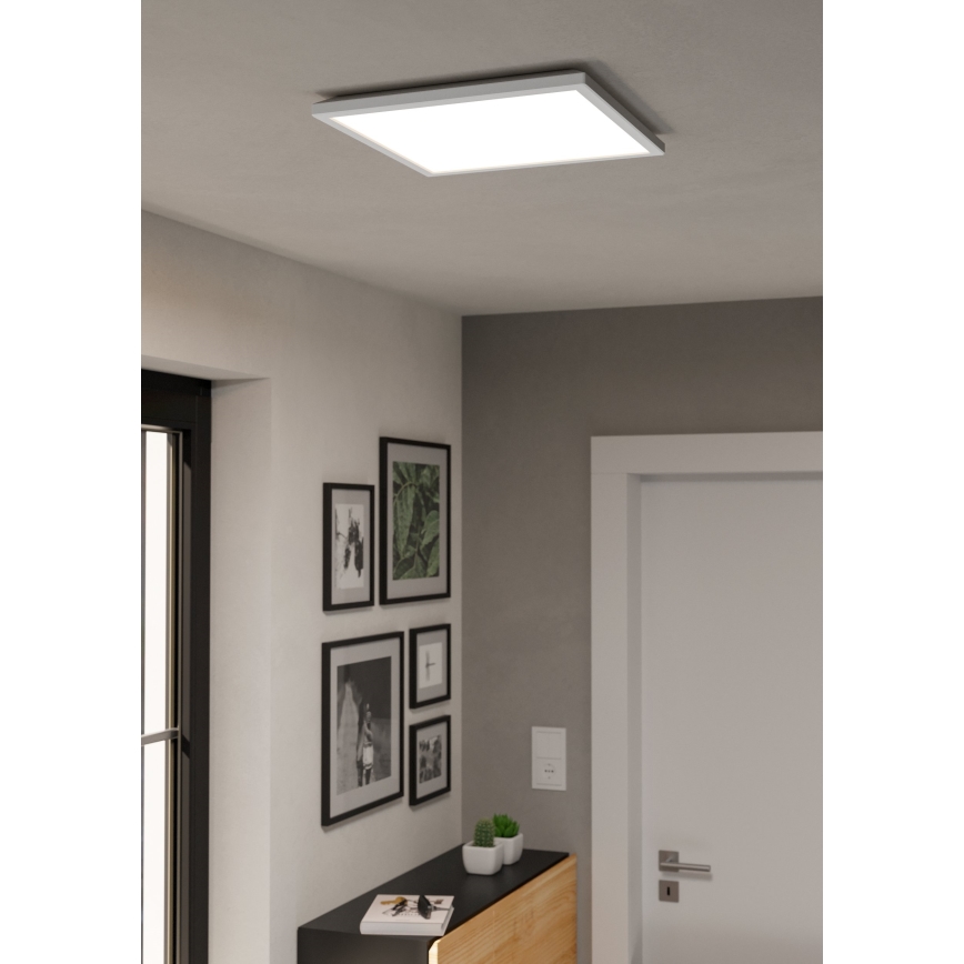Eglo - Luminária de teto LED RGBW dimerizável para casa de banho LED/17,6W/230V 2700-6500K 39x39 cm IP44 branca ZigBee