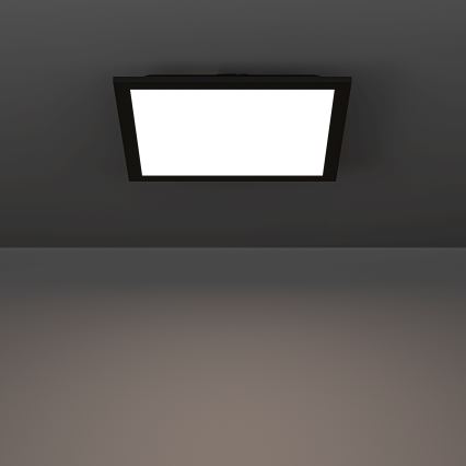 Eglo - Candeeiro de tecto LED RGBW dimerizável LED/14W/230V 2700-6500K 30x30 cm preto