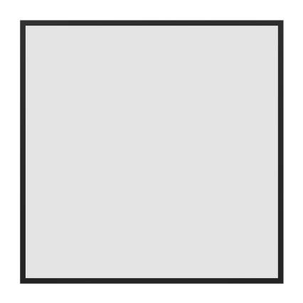 Eglo - Painel LED RGBW dimerizável de montagem superficial LED/33W/230V 2700-6500K 60x60 cm preto