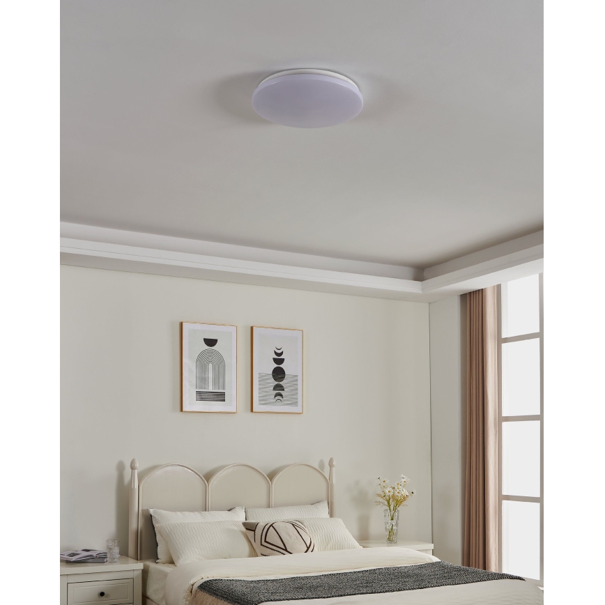Eglo - Plafon LED de tecto para casa de banho LED/36W/230V Ø 43 cm IP54 branco