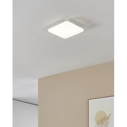 Eglo - Luminária de teto LED para casa de banho LED/16,5W/230V 2700/4000/6500K 26x26 cm IP54 branca