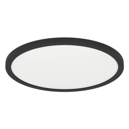 Eglo - Candeeiro de tecto para casa de banho LED, 16,4 W / 230 V, Ø 30 cm, IP54, preto