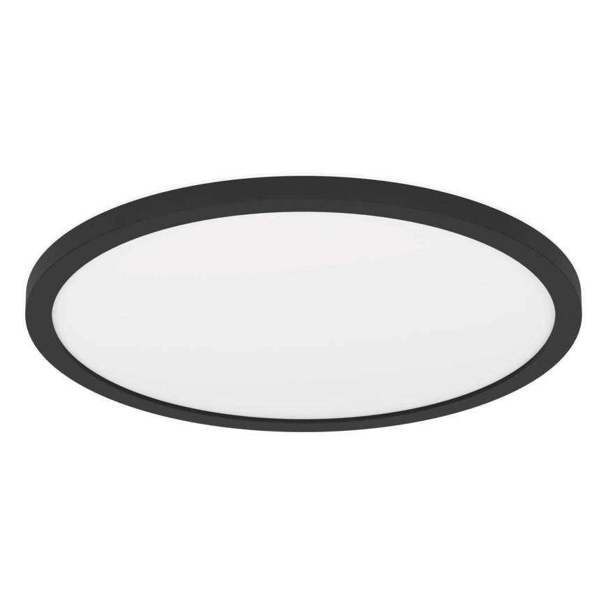 Eglo - Candeeiro de tecto para casa de banho LED, 16,4 W / 230 V, Ø 30 cm, IP54, preto