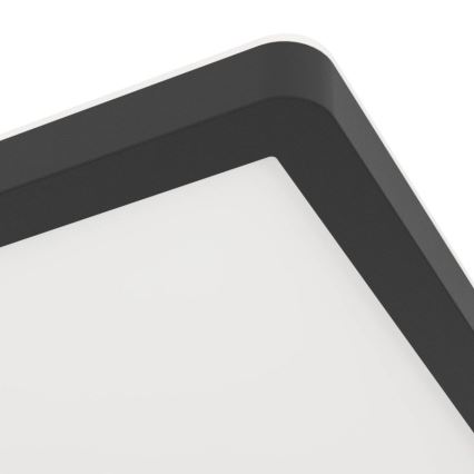Eglo - Luminária de teto para casa de banho LED/16,4W/230V 29x29 cm IP54 preta