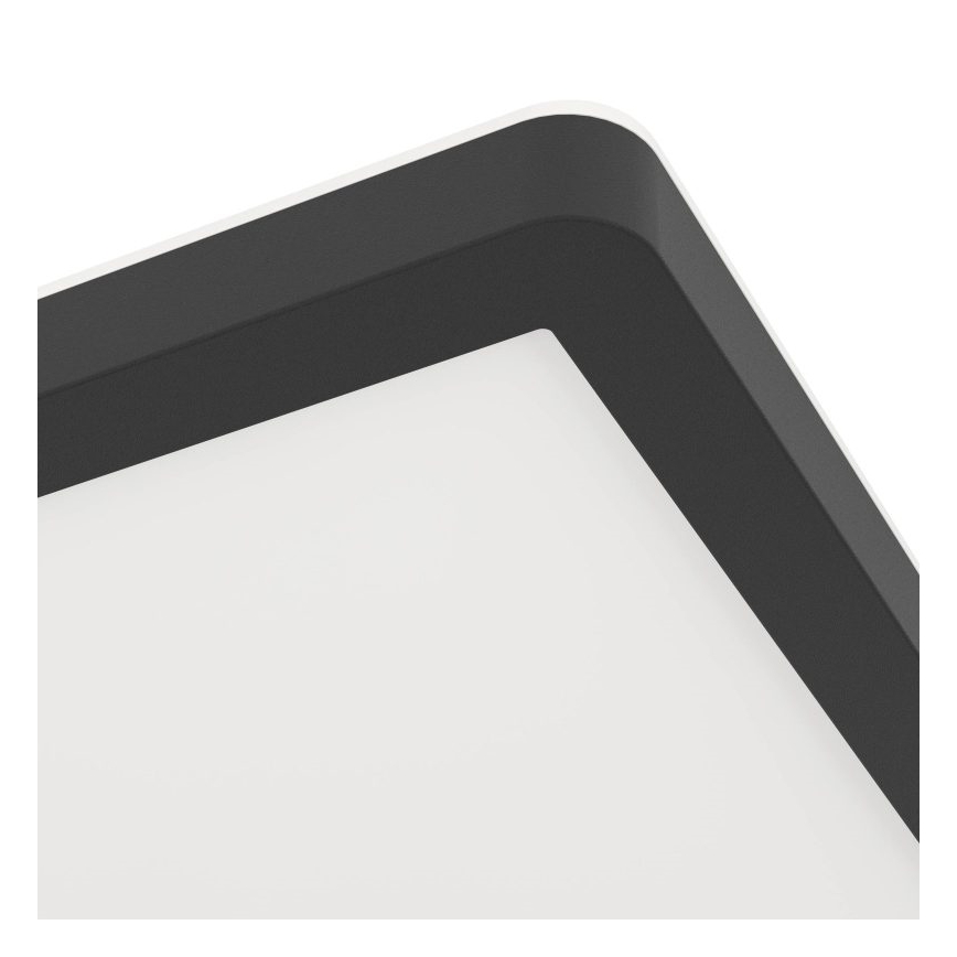 Eglo - Luminária de teto para casa de banho LED/16,4W/230V 29x29 cm IP54 preta