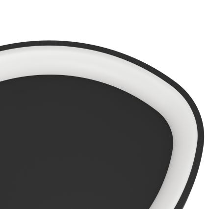 Eglo - Iluminação de teto LED com regulação LED/12W/230V 2700-6500K preto + comando