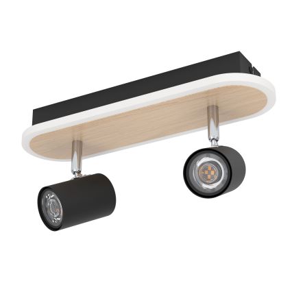 Eglo - Spot LED/12W/230V castanho/preto