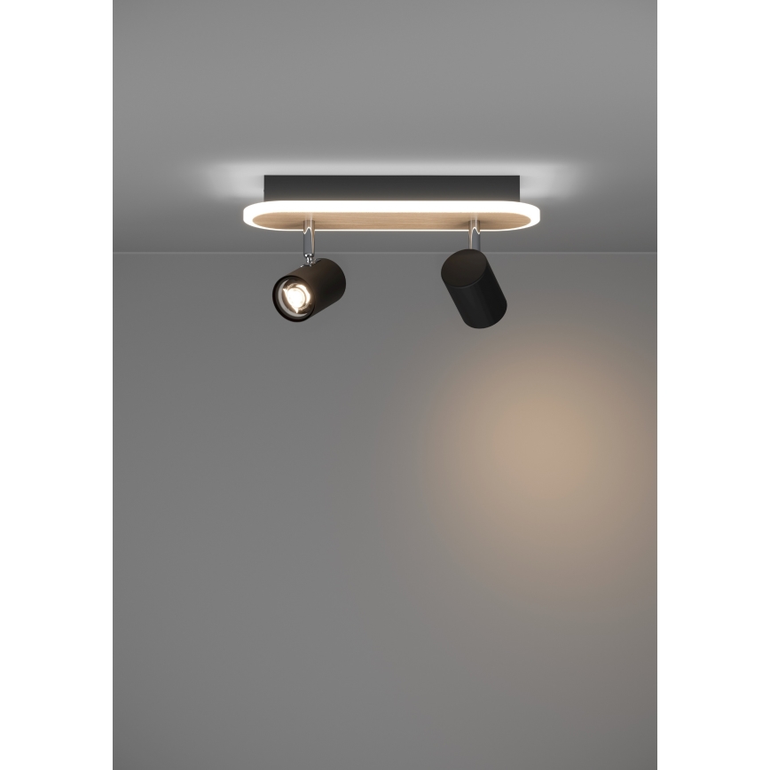 Eglo - Spot LED/12W/230V castanho/preto