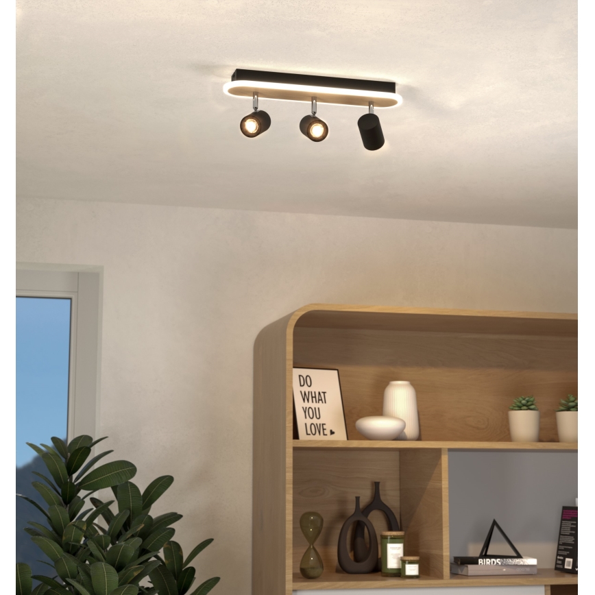 Eglo - Spot LED/20W/230V castanho/preto