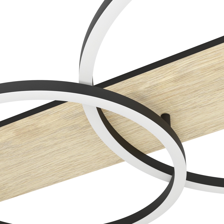 Eglo - Iluminação de teto LED 2xLED/12W/230V 3000K bege/preto