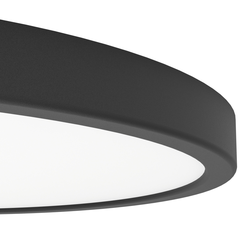 Eglo - LED RGBW regulável candeeiro de tecto para casa de banho LED/17,5W/230V 2700-6500K Ø 38,9 cm IP44 preto