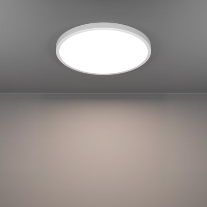 Eglo - Candeeiro de tecto para casa de banho LED RGBW dimerizável LED/17,5W/230V 2700-6500K Ø 39,9 cm IP44 branco