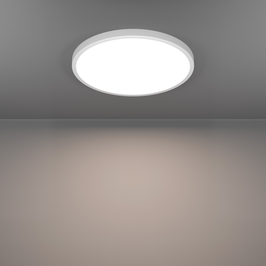 Eglo - Plafon LED RGBW dimerizável para casa de banho LED/17,5W/230V 2700-6500K Ø 38,9 cm IP44 branco