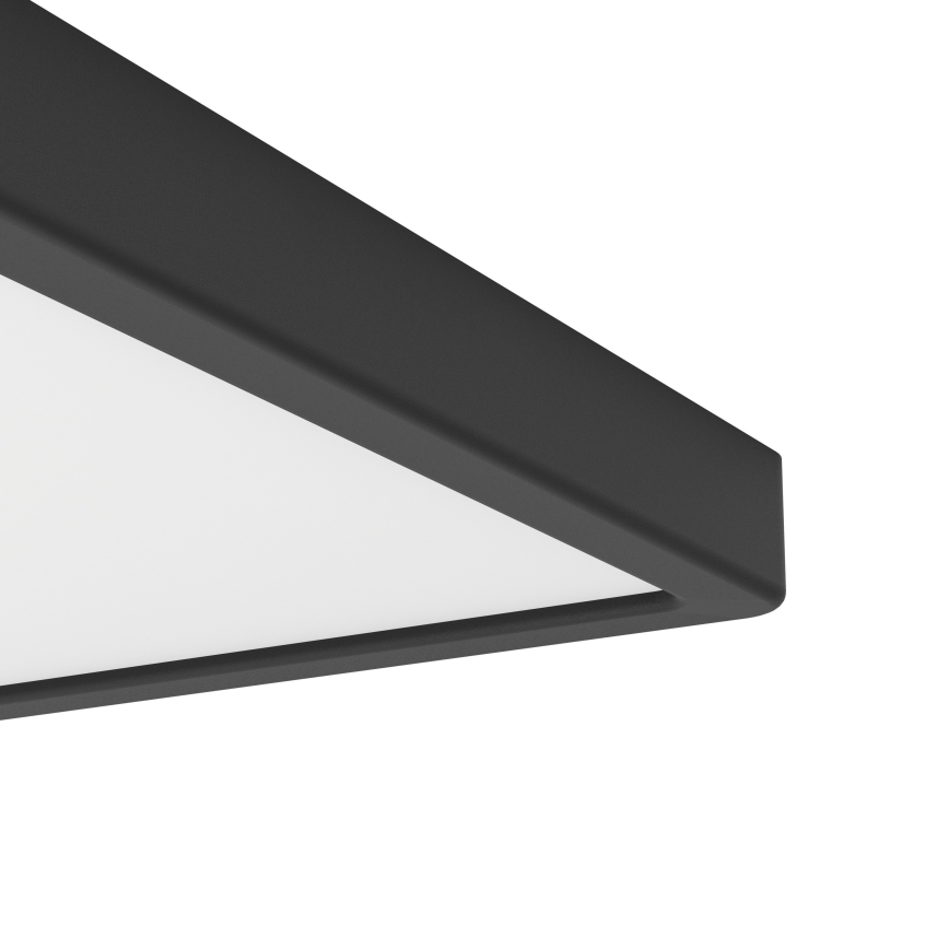 Eglo - Luminária de teto para casa de banho LED RGBW dimerizável LED/17,8W/230V 2700-6500K 39x39 cm IP44 preta
