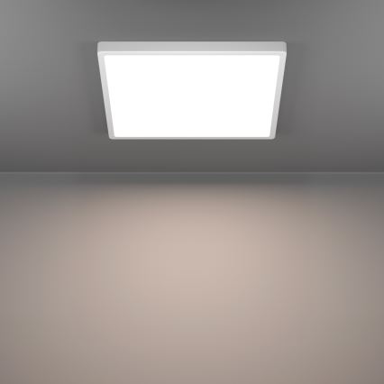 Eglo - Candeeiro de teto para casa de banho LED RGBW regulável LED/17,8W/230V 2700-6500K Ø 39 cm IP44 branco