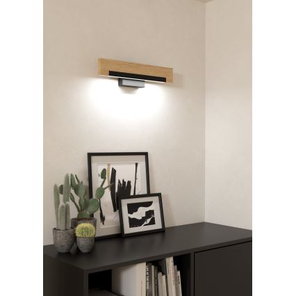 Eglo - Iluminação de parede LED LED/9,6W/230V 3000K preto/bege