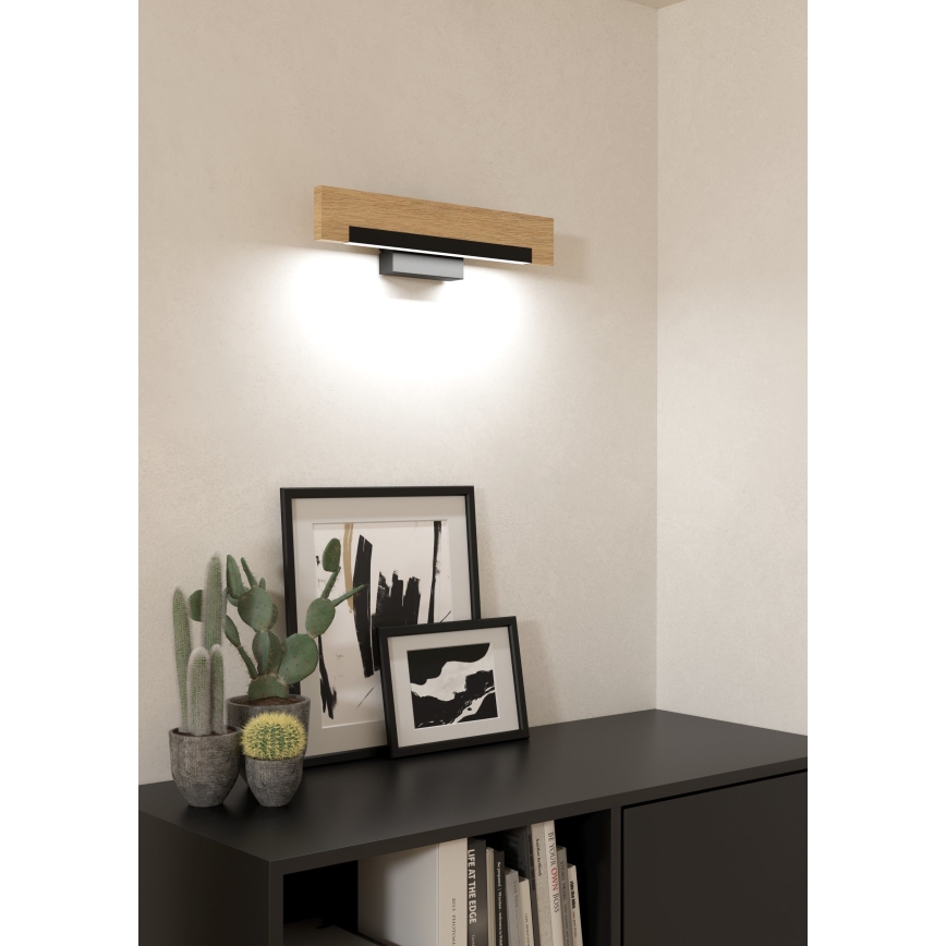 Eglo - Iluminação de parede LED LED/9,6W/230V 3000K preto/bege