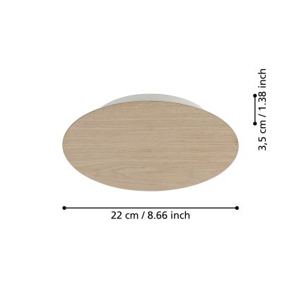 Eglo - Iluminação de parede LED LED/9,2W/230V 3000K bege