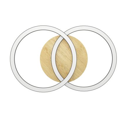 Eglo - Iluminação de teto LED com regulação 2xLED/16W/230V 2700-6500K bege/preto ZigBee