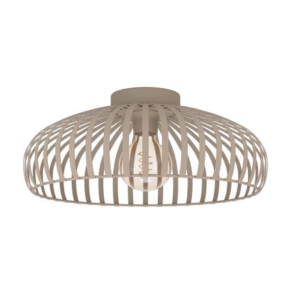 Eglo - Candeeiro de teto 1xE27/40W/230V Ø 43 cm cor areia