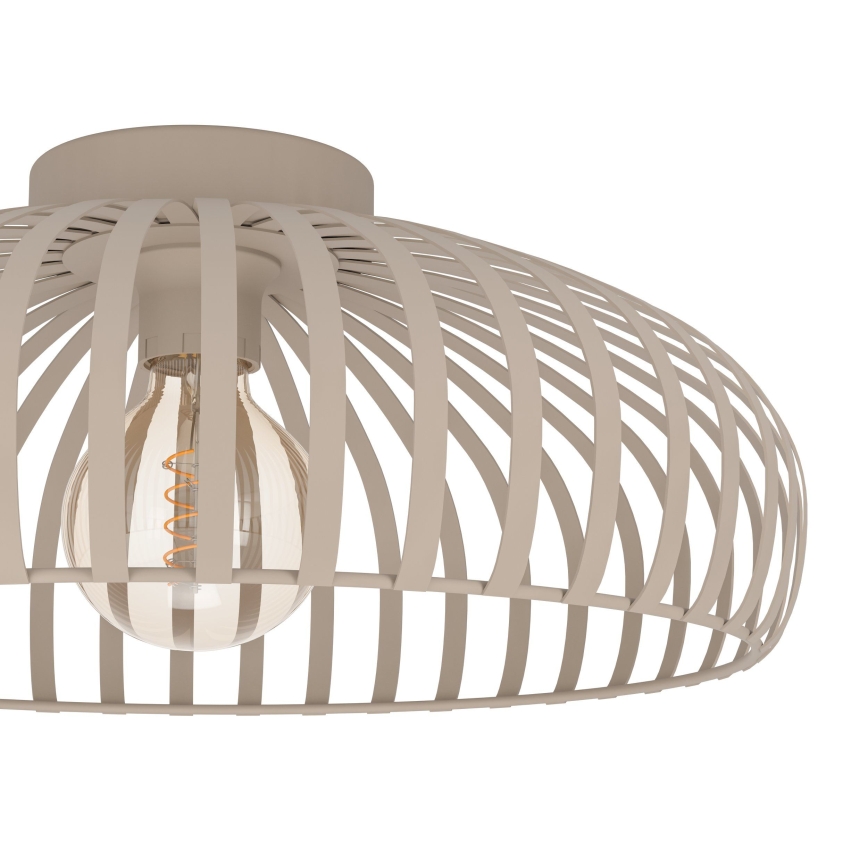 Eglo - Candeeiro de teto 1xE27/40W/230V Ø 43 cm cor areia