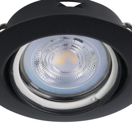 Eglo - CONJUNTO 3x Foco de encastrar LED 1xGU10/4W/230V preto